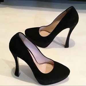 Miu Miu Prada suede platform pumps size 37